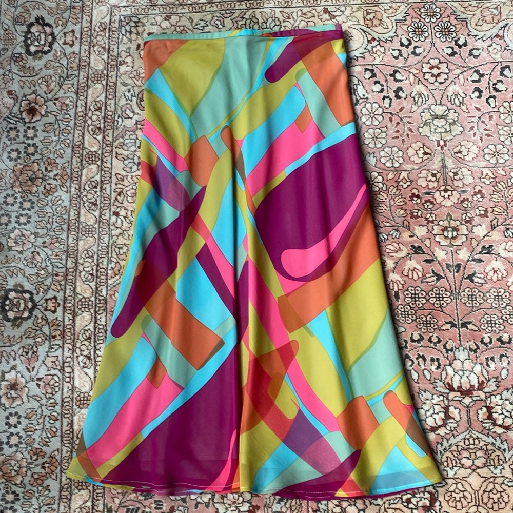 Jerome L’Huillier Silk Skirt Sz 36